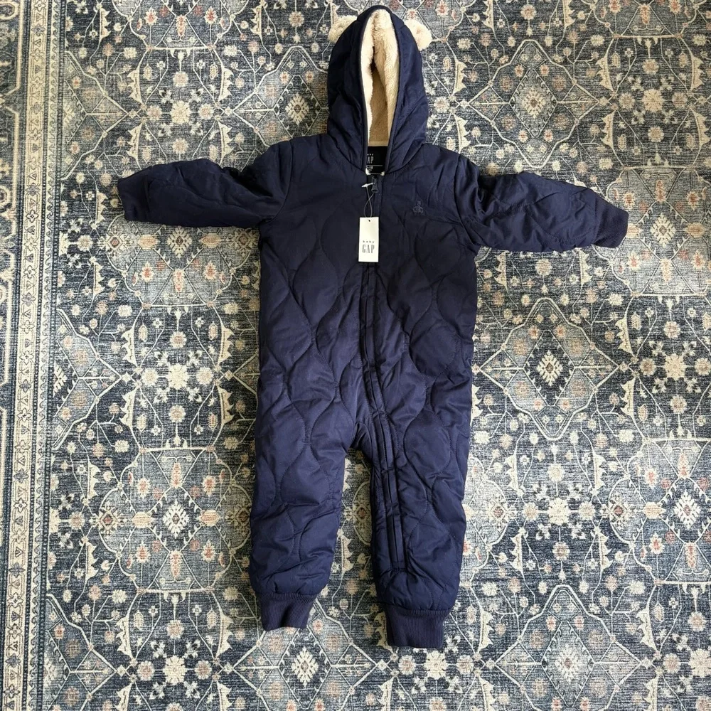 GAP Toddler Quilted Coveralls- Size 12-18 Months NEW!